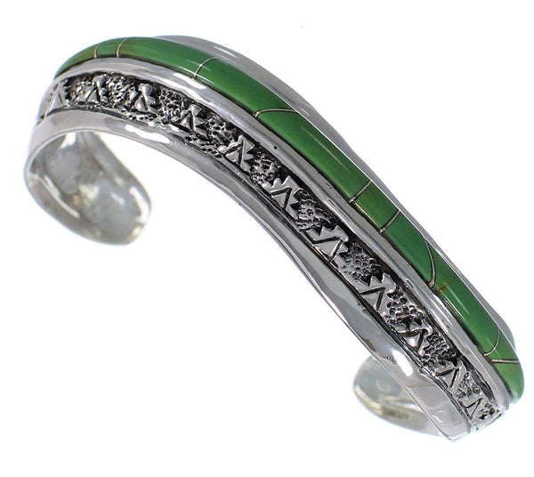 Authentic Sterling Silver And Turquoise Southwest Bracelet TX39391